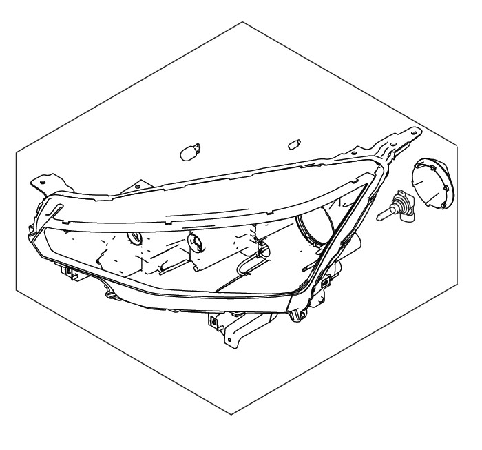 HEADLAMP ASSEMBLYRIGHT HAND SIDE