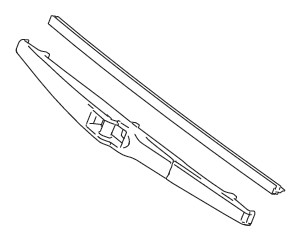 BLADE ASSEMBLY REAR WIPER