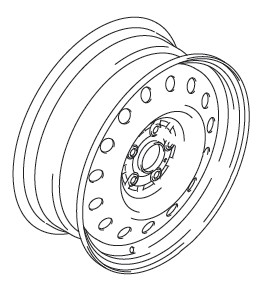 WHEEL COMP(17X6 1/2J) (BLACK)