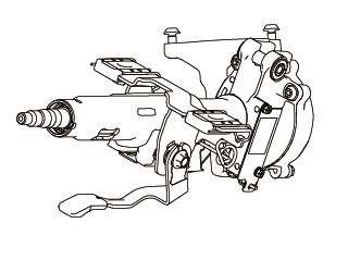 SHAFT ASSEMBLY STEERING COLUMN UPPER WITH O MOTOR