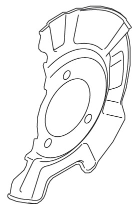 COVERBRAKE DISC DUST RIGHT HAND SIDE