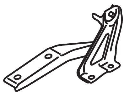 HINGE FRONT HOOD LEFT HAND SIDE