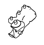 BRACKET FRONT FENDER RIGHT HAND SIDE