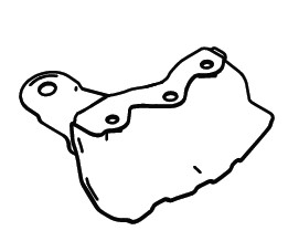 BRACKET FRONT FENDER LEFT HAND SIDE