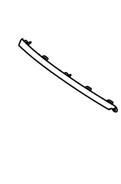 GARNISHFRONT BUMPER UPPER GRILLERIGHT HAND SIDE (CHROME)