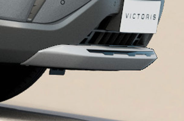 Front Skid Plate - Splendid Silver & Bluish Black | Victoris