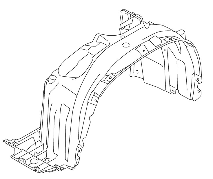 LINING FRONT FENDER LEFT HAND SIDE