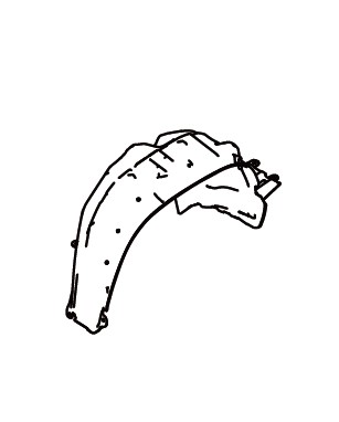LININGREAR FENDER LEFT HAND SIDE