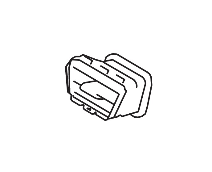 LOUVER CENTER VENTILATOR LEFT HAND SIDE (BLACK/CHROME)