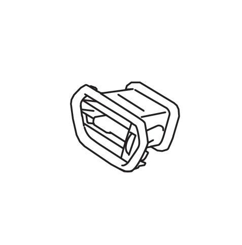 LOUVER SIDE VENTILATOR RIGHT HAND SIDE (BLACK/CHROME)