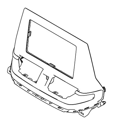 GARNISHINSTRUMENT PANEL CENTER (BLACK/COPPER)