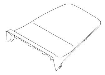 COVERINSTRUMENT PANEL CENTER UPPER (BLACK)
