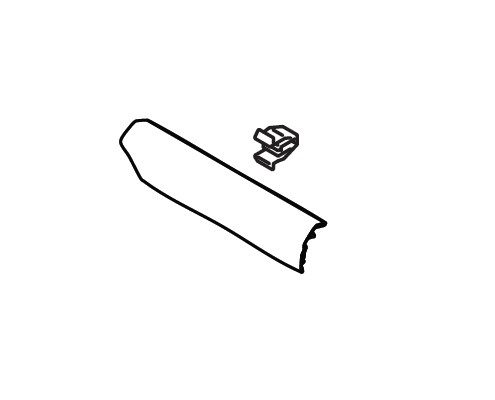 GARNISHINSTRUMENT PANEL CENTER LOWER (BLACK)