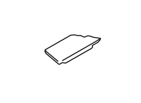 BOARD LUGGAGE FLOOR LEFT HAND SIDE (BLACK)