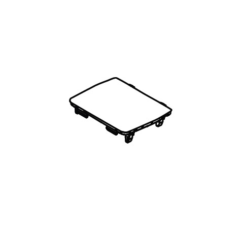 TRAYFLOOR CONSOLE FRONT (BLACK)