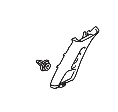 TRIM CENTER PILLAR UPPER RIGHT HAND SIDE (GRAY)