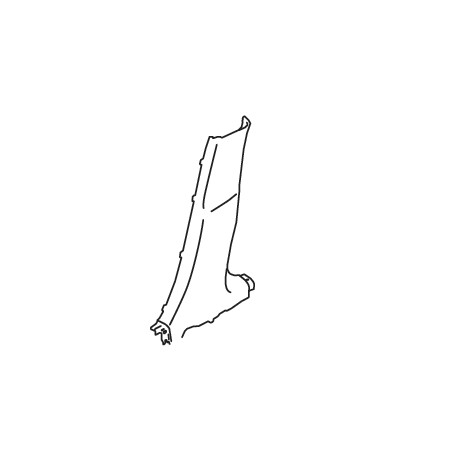 TRIMCENTER PILLAR LOWER RIGHT HAND SIDE (BLACK)