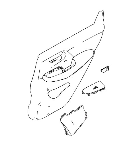 TRIM FRONT DOOR LEFT HAND SIDE (COPPER/BLACK)