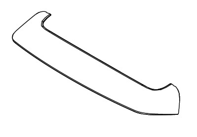 SPOILER ASSEMBLYBACK DOOR  (BLACK)