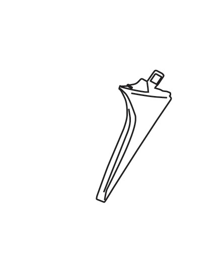 SPOILER BACK DOOR SIDE RIGHT HAND SIDE (BLACK)