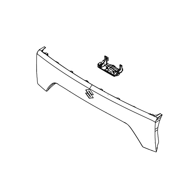 GARNISH BACK DOOR LOWER (BLACK)