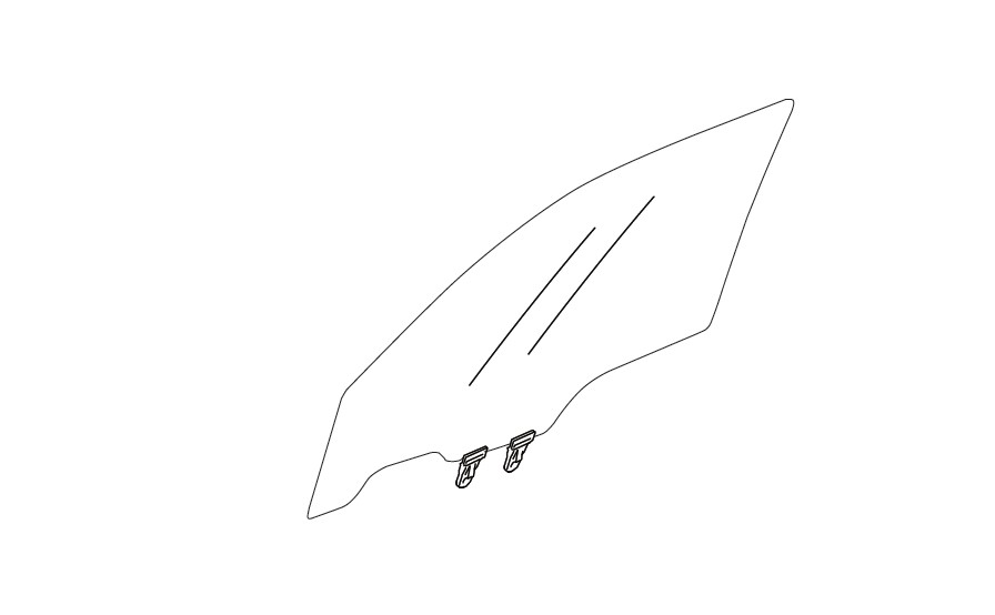 GLASS FRONT DOOR WINDOW RIGHT HAND SIDE