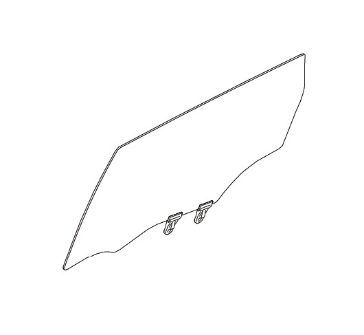 GLASS REAR DOOR WINDOW RIGHT HAND SIDE