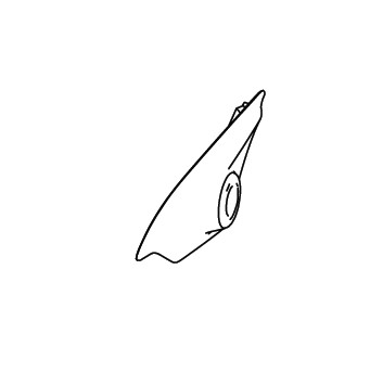 GARNISH SASH BRACKET INNER LEFT HAND SIDE (BLACK)