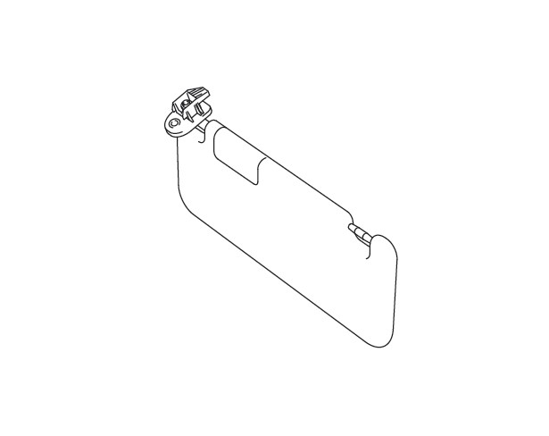 SUNVISOR ASSEMBLY RIGHT HAND SIDE (GRAY)