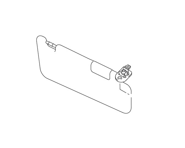 SUNVISOR ASSEMBLY LEFT HAND SIDE (GRAY)