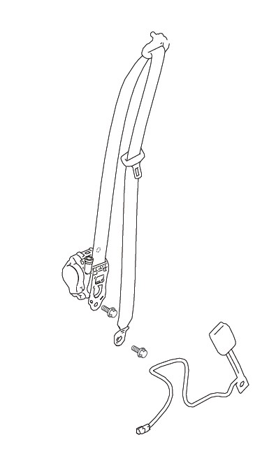 BELT ASSEMBLYFRONT RIGHT HAND SIDE (GRAY/BLACK)