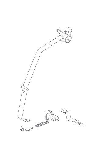 BELT ASSEMBLYREAR (BLACK)