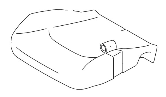 TRIM FRONT CUSHION RIGHT HAND SIDE (BLACK/GRAY)