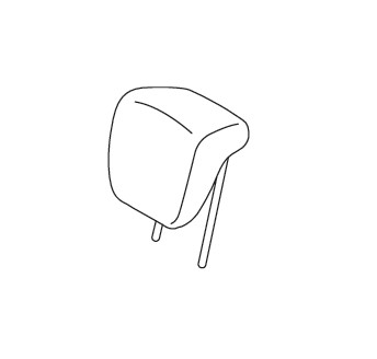 HEADRESTRAINT ASSEMBLYREAR (GRAY)