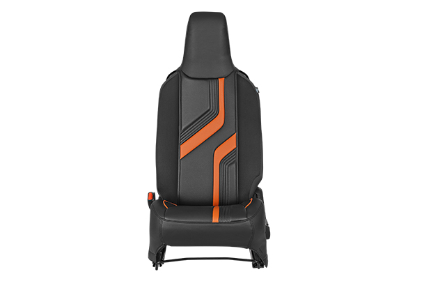 Sunset Orange Wave Flow Finish Seat Cover | Alto K10
