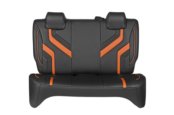 Sunset Orange Wave Flow Finish Seat Cover | Alto K10