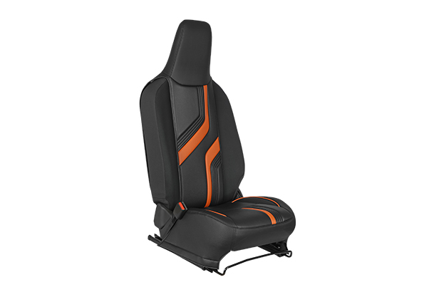 Sunset Orange Wave Flow Finish Seat Cover | Alto K10