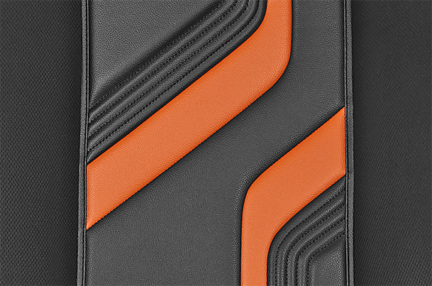 Sunset Orange Wave Flow Finish Seat Cover | Alto K10