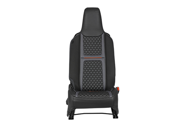Orange Lining Bevel Finish Seat Cover | Alto K10