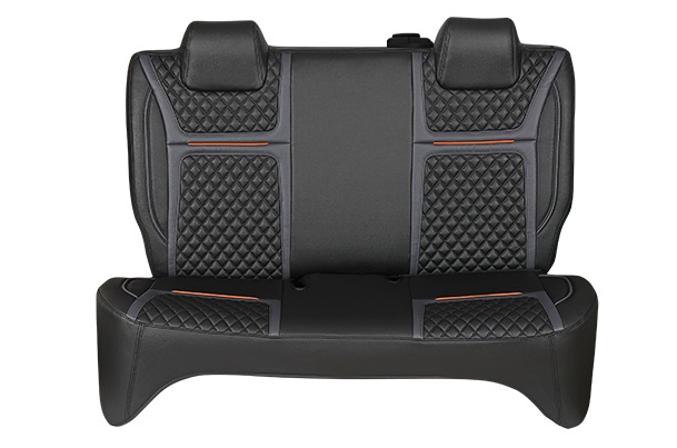 Orange Lining Bevel Finish Seat Cover | Alto K10