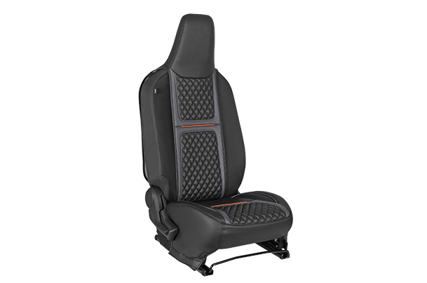 Orange Lining Bevel Finish Seat Cover | Alto K10