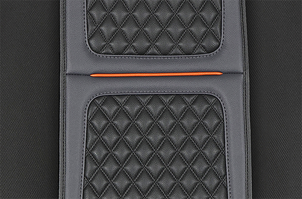 Orange Lining Bevel Finish Seat Cover | Alto K10