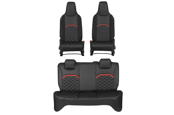 Red Lining Prism Highlight Seat Cover | Alto K10