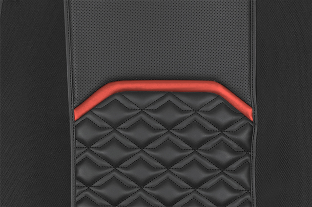 Red Lining Prism Highlight Seat Cover | Alto K10
