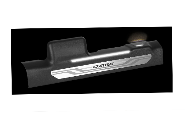 Ambient Light Door Sill Guard with Access Lamp  - 4 Door | New Dzire