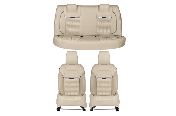 Sun Flare Silver Highlight Seat Cover (L) | New Dzire