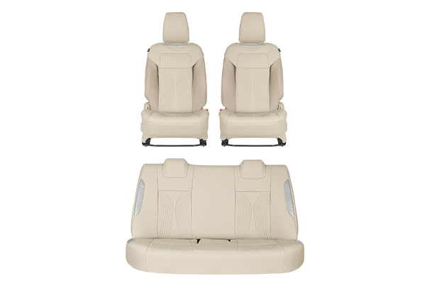Luxe Silver Waveflow Finish Seat Cover (L) | New Dzire