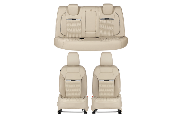 Sun Flare Silver Highlight Seat Cover (Z+/Z/V) | New Dzire