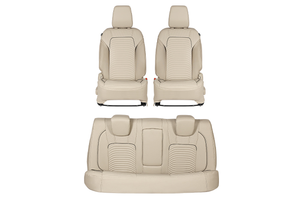 Premium Bevel Silver Highlight Seat Cover (Z+/Z/V) | New Dzire