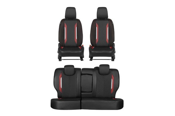 Urban Drift Red Highlight Seat Cover - Z+/Z/V | Brezza